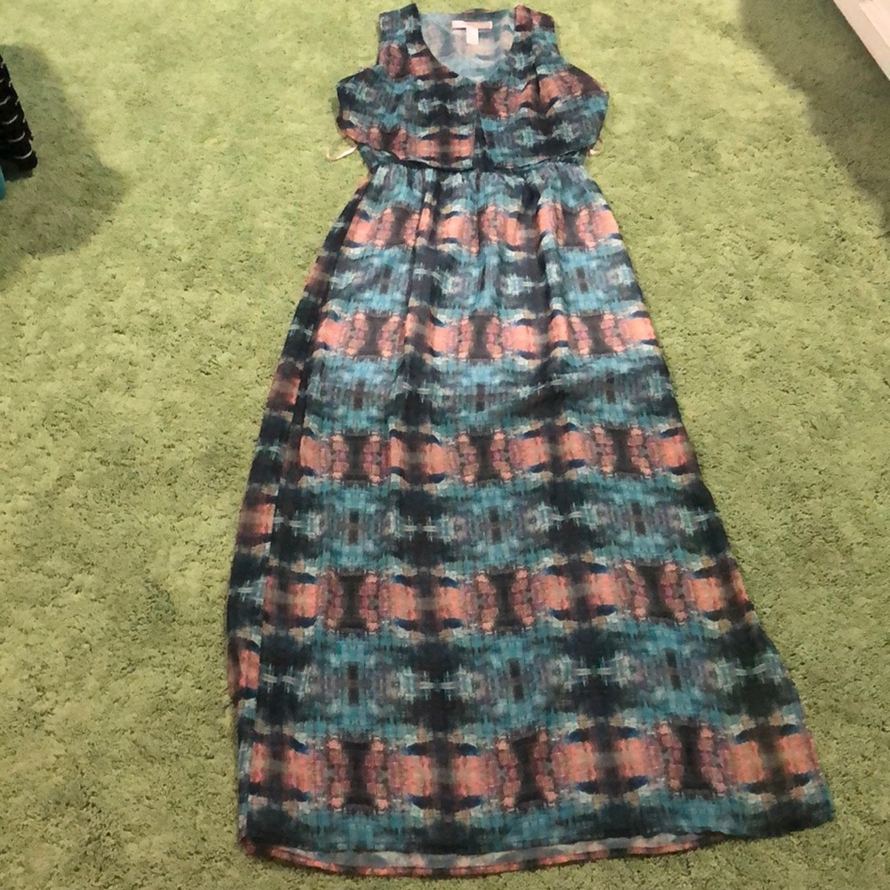 Multi colored maxi dress